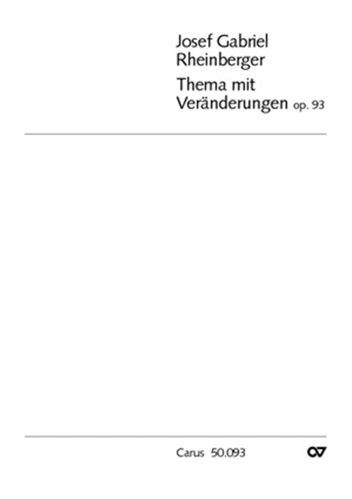 Thema mit Veränderungen für Streichquartett